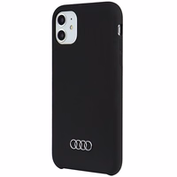 Audi Silikono dėklas telefonui iPhone 12 / 12 Pro 6.1 – juodas