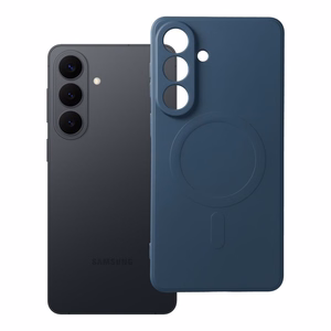 Silikoninis magnetinis dėklas telefonui, suderinamas su MagSafe, skirtas SAMSUNG S26 Edge, mėlynas