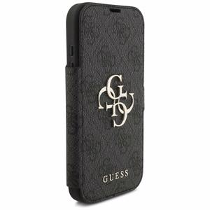 GUESS book case for IPHONE 17 Pro GUBKP17L4GMGGR (PU 4G Metal Logo) black