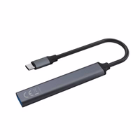 SAVIO AK-70 USB-A šakotuvas - 3 × USB-A 2.0, 1 × USB-A 3.1 GEN 1, 4-in-1, 5 Gbps