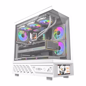 DarkFlash DS950V корпус компьютера с дисплеем (белый) + 6 вентиляторов