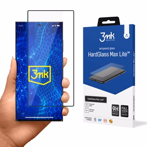 Закалённое стекло 3mk Hard Glass Max Lite Samsung S928 S24 Ultra чёрный