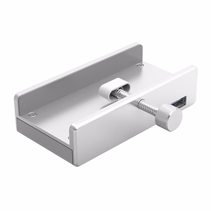 Orico MH4PU šakotuvas su spaustuku 4x USB-A 3.0 sidabrinis