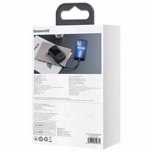 Maitinimo baterija "Baseus Qpow PRO" su "Lightning" laidu, USB-C prievadu ir USB 20000 mAh, 20 W (juoda)