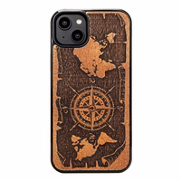 Bewood dėklas iPhone 15 Plus 6,7" Compass Rose Merbau