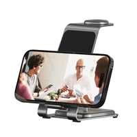 Forcell F-ENERGY Simply Charge 3in1 aliuminis suderinamas su Apple Watch ir Samsung Watch pilkas