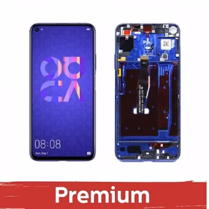 LCD ekranas suderinamas su Huawei Nova 5T / Honor 20 su rėmeliu / safyro mėlyna / OEM