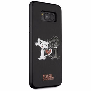 Karl Lagerfeld Choupette In Love Dėklas telefonui Samsung Galaxy S8 Plus - juoda