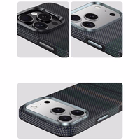 Benks magnetinis Armor Pro Aurora Kevlar 600D dėklas (C069) Iphone 17 Pro telefonui (su kameros valdymo mygtuku)