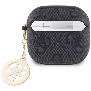 Guess 4G Strass Charm dėklas AirPods 4 - juodas