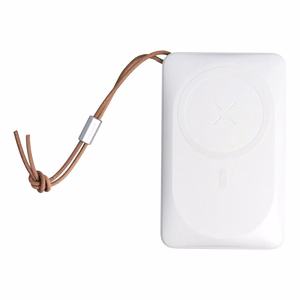 VEGER išorinė baterija 10000 mAh su belaidžiu įkrovimu, suderinama su MagSafe PD QC3.0 2A 20W MagOn (VP1151 / W1151) balta