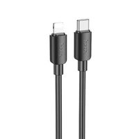 Kabelis USB C į Lightning Hoco PD 2,4A 20W 1 m X96 juodas