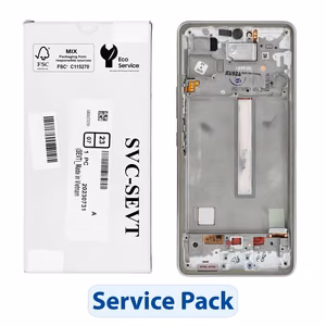 ServicePack LCD ekranas SAMSUNG A53 5G A536B GH82-28024B Balta