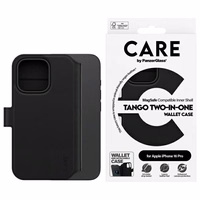 CARE by PanzerGlass Tango 2in1 piniginė Magnetinis dėklas telefonui iPhone 16 Pro - juodas