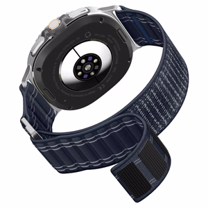SPIGEN WBF1 dirželis SAMSUNG GALAXY WATCH 8 / CLASSIC (40 / 44 / 46 MM) tamsiai mėlynas
