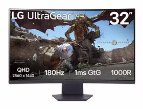 Monitorius LG 32GS60QC-B 32" VA 2560x1440 180Hz 1 ms