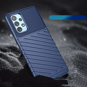 Thunder dėklas telefonui lankstus šarvuotas dėklas Samsung Galaxy A73 mėlyna