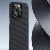 Benks Magnetinis Apsauginis Air Kevlar Dėklas telefonui su PC rėmu 600D (E065) skirtas iPhone 16 Pro juodas
