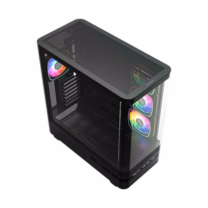 MODECOM kompiuterio korpusas Volcano AQ200 ARGB Midi Juoda