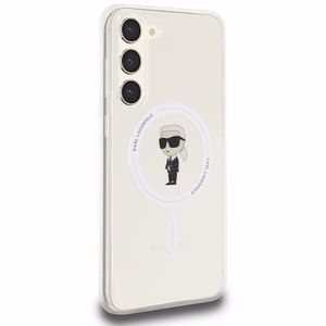 Karl Lagerfeld IML Ikonik magnetinis dėklas telefonui Samsung Galaxy S23+ - permatomas