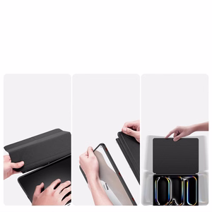 DUX DUCIS dėklas MAGI (m) su pieštuko laikymo vieta skirtas iPad Pro 11 (2024) - juodas (m)