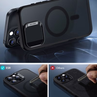 ESR Classic Hybrid Halolock MagSafe dėklas rinkinys + grūdintas stiklas iPhone 16 Pro Max - pusiau permatomas su juodu rėmeliu