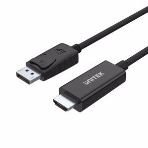 UNITEK Y-5118CA vaizdo kabelio adapteris 1,8 m HDMI Type A (Standard) DisplayPort Juodas