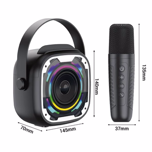 Blavec nešiojamas Bluetooth garsiakalbis WS-08 Karaoke Idol – 8W su 2 mikrofonais (WS08-2MW) baltas