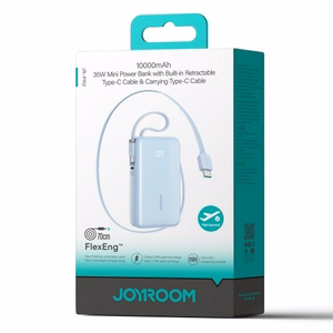 Išorinė baterija Joyroom „JR-PR2 Mini“ šviesiai mėlyna 10000mAh (35W)