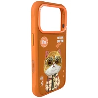 Nimmy Cool&Cute 2.0 Cat deklas iPhone 17 Pro Max - oranzinis