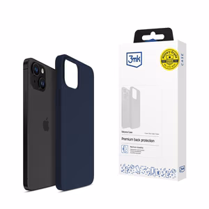 3mk Silicone Чехол для iPhone 15 - тёмно-синий