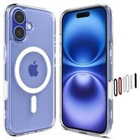 Spigen Ultra Hybrid "T" Magnetinis iPhone 16 dėklas - Baltas