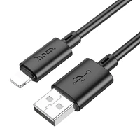 Kabelis USB A į Lightning Hoco 2,4A 1 m X88 juodas