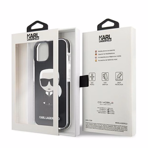 Karl Lagerfeld Iconik Karl dėklas iPhone 13 mini - juodas
