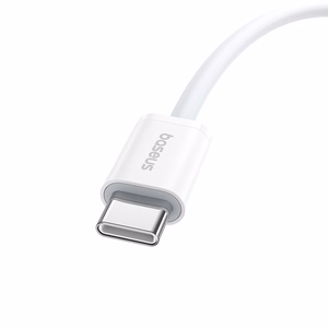 Baseus Superior Series 2 Greitas įkrovimas Duomenų kabelis Type-C į Type-C 30W 1m Baltas
