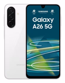 Mobilusis telefonas Samsung Galaxy A26 5G 128GB baltas SM-A266B