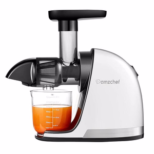 Шнековая соковыжималка AMZCHEF 1501-WT (белая)