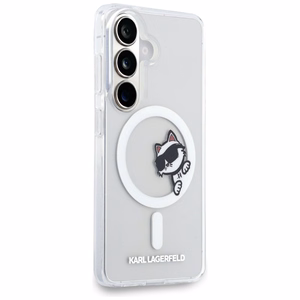 Karl Lagerfeld dėklas Magnetic IML Peekaboo Choupette skirtas Samsung Galaxy S26 skaidrus