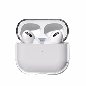 Dėklas AirPods 2 / AirPods 1 standus, stiprus, skaidrus dangtelis ausinėms (dėklas A)