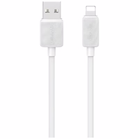 USAMS laidas KY Series US-SJ689 2.4A USB-A į Lightning 1m baltas