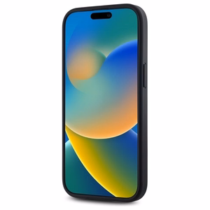 DKNY Paprastas logotipas Magnetinis dėklas telefonui iPhone 15 Plus - juodas