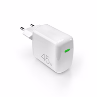 Puro Super Mini 45W PD GaN USB-C sieninis įkroviklis - baltas
