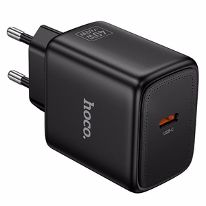 Telefono GaN įkroviklis Hoco USB C PD AVS 40W max 60W N83 juodas