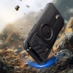 Tech-Protect Kevlar magnetinis MagSafe dėklas telefonui iPhone 17 Air - juodas