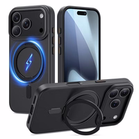 Tech-Protect MagRing Magnetinis dėklas telefonui iPhone 17 Pro - Matinis juodas