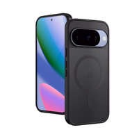 Crong Hybrid Matte Magnetic - MagSafe Google Pixel 10 dėklas (juodas)