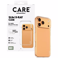 CARE by PanzerGlass Madingas X-Ray Minkštas Pagrindinis dėklas telefonui iPhone 17 Pro Max - Skaidrus