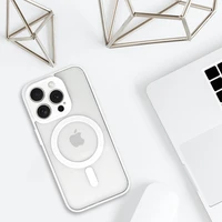 Akrilo spalvos MagSafe dėklas telefonui Samsung Galaxy S24 FE baltas