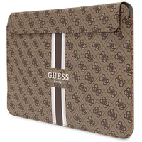 Guess 4G raštuotas dryžuotas 14" nešiojamojo kompiuterio dėklas - rudas