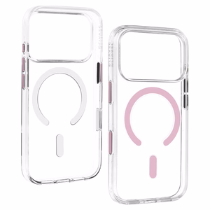 Liavec Pure dėklas su kameros valdymo mygtuku, skirtas iPhone 18 Pro Max/17 Pro Max, rožinis